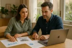 Australian couple reviewing property and investment assets at home in 2025